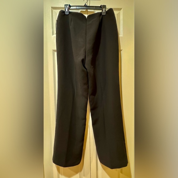 Zoey brand Black High rise Wide Leg zipper back closure Pants. Size 12 NWT - Picture 3 of 10
